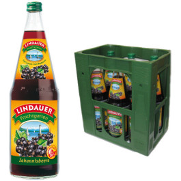 Lindauer Johannisbeere schwarz 6x1,0l Kasten Glas