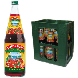 Lindauer Sauerkirsch-Nektar 6x1,0l Kasten Glas