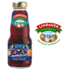 Lindauer Gold Traubensaft rot 12x0,2l Kasten Glas